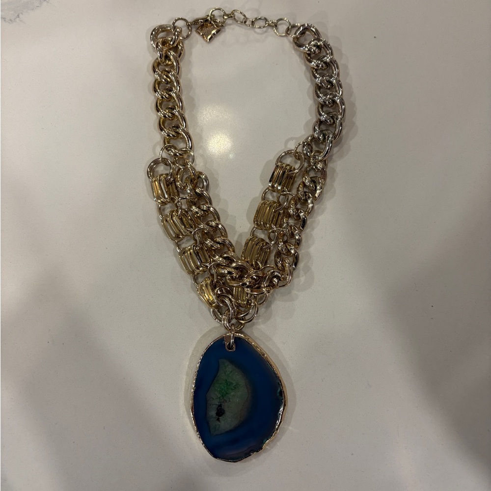BCBG Statement Geode Pendant